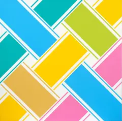 Lattice No. 215 by Ian Scott, acrylic on canvas, sold Apr 2025