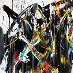 Allen Maddox, Dear Tony, Fucking Arseholes, Love Allen, oil and acrylic on canvas