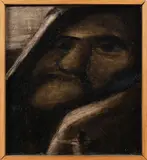 Tony Fomison, Untitled No. 136, oil on canvas mounted to board (1976)