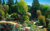 Karl Maughan, Landscape with Pool, oil on canvas
