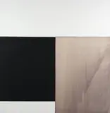 Callum Innes, ‘Exposed Painting Grey/Red Oxide/ Ashphalt on White’, oil on linen canvas