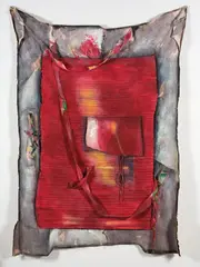 Don Peebles, Untitled Number I, acrylic on canvas, accompanied by original working drawing