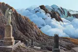 Peter Siddell, Mountain Angel, oil on board