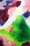 Amanda Gruenwald, Green, Mauve, Pink, acrylic on canvas