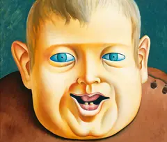 Michael Smither, Joseph with Two Teeth, oil on board