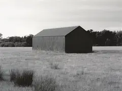 Barn by Peter Peryer, digital print, edition of 10 (2004), sold Mar 2025