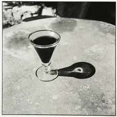 Bill Culbert, Small Glass Pouring Light, gelatin silver print (1983)