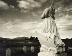 Taranaki from Rahotu, 1 July 2020 by Laurence Aberhart, gold and selenium toned gelatin silver print, sold Mar 2025