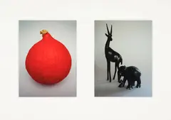 Pumpkin, Ebony by Peter Peryer, pigment prints, diptych, 1/15, offered Mar 2025