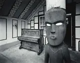 Laurence Aberhart, Te Waiherehere, Koroniti, Whanganui River, May 29 1986, gold and selenium toned gelatin silver print