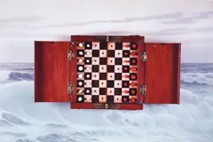 Ruth Watson, Travelling Chess Set, cibachrome photograph, 2/10