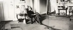The Rat in the Lounge by Marie Shannon, gelatin silver print, three parts (adjoining), 4/10, sold Mar 2025