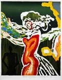 Pat Hanly, Bride and Groom, screenprint, 8/50
