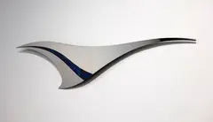 Murray Swan, Fluid Flight, stainless steel and titanium