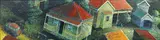 Ted Kindleysides, Railway House, oil on board