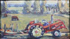 Pam Blok, No. 8 Waiting, oil on board