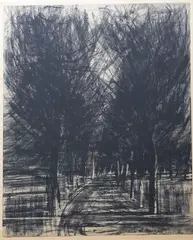 John Drawbridge, Approach to St. Andre Artois, etching, 33/50, printed 1981
