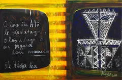 Fatu Feu'u, O loo ile Alii le fa'a ola taga, mixed media on canvas