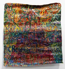 Emily Karaka, Tamaki Makaurau, Crown Settlement, oil on bark cloth