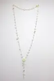 Niki Hastings-McFall, There Is a Green Hill - Nuclear Rosary Series, plastic flowers, rosary beads, crucifix, sterling silver and fishing line