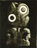 Fiona Pardington, Taranaki Heitiki with Mussell Shell Eyes, gelatin silver archival hand print, edition of 5 (2002)