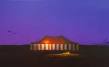 Steve Harris, Highland Tent (3 Lights), acrylic on canvas, 2010
