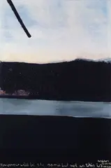 Tomorrow will be the same but not as this is by Colin McCahon, screenprint with archival ink on BFK Reives Italian 300gsm art paper, McCahon House Centenary Edition 93/100, offered Dec 2024