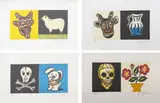 Dick Frizzell, Untitled, four screenprints, each A/P