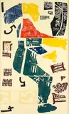 Philip Trusttum, Thumbs and Head, lithograph, triptych, 2/5