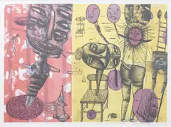 Jennifer Dolezel, Someone Else, With My Fingerprints, colour lithograph, 1/30