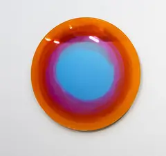 Hollie O'Neil, Angels Flight, pigments and epoxy polymer on glass