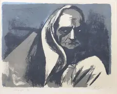 Roy Dalgarno, Mother India, lithograph