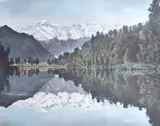 Whites Aviation, Lake Matheson, photograph