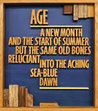 Tara McLeod, Untitled (Age), wood carving with Riemke Ensing poem