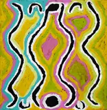 Judy Napangardi Watson, Aboriginal Painting, acrylic on canvas