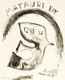 Ralph Hotere, Black Rainbow at Matauri Bay, lithograph, 22/30