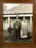 Alfred H. Burton, Wetere Te Rerenga, wife, and son, poster, published by Photo-Forum