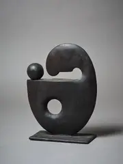 Paul Dibble, Rounded Soft Geometric Model No. 2, cast bronze, a/p