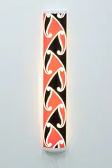Michael Parekōwhai, The Bosom of Abraham, screenprinted vinyl on fluorescent light housing