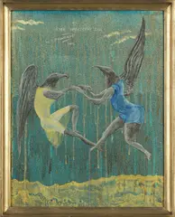 Bill Hammond, Over Iridescent Sea, acrylic on canvas