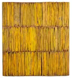 Rosalie Gascoigne, Roadside, sawn and split wooden soft drink crates mounted to plywood