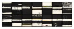 Ralph Hotere, Song of Solomon, mixed media on paper, 14 panels