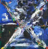 Allen Maddox, Untitled, oil on jute canvas