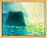 Michael Smither, Sunlight off Saddleback, oil on board