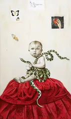 Marianna Gartner, Baby Hercules, oil and acrylic on canvas