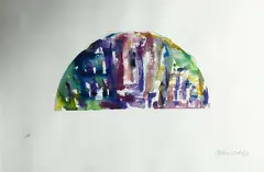 Untitled (Study) by Gretchen Albrecht, watercolour on paper, sold Sep 2024