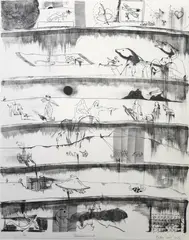 John Pule, Paradise Lost, lithograph, 1/30