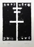 Ralph Hotere, White, lithograph, 12/22