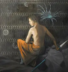 Untitled by Jonas Burgert, oil on canvas, offered Sep 2024