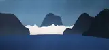 Michael Smither, Wave Breaking on Back Beach, screenprint, 9/50
